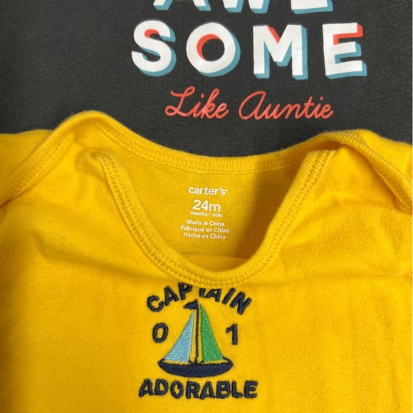 Carter’s Graphic Bodysuits 24M - Picture 2 of 2